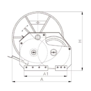 Treuil manuel de brelage Groupe DLD - diamètre du câble 18 à 34 mm - Adax_1