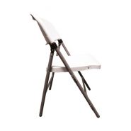 Alexia - chaise pliante attachable en acier/beige - Vif Furniture - confort et ergonomie - usage intérieur/extérieur_1