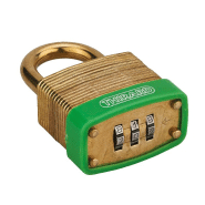 Cadenas à clé Green Adventure 40 mm - Anse et corps en laiton - Double verrouillage à billes - THIRARD_1