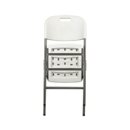 Chaise pliante d'extérieur - blanc_1