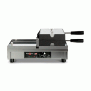 Gaufrier professionnel 5x7 Bruxelles 180° simple G/D Krampouz_1
