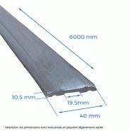 Main courante moulurée 40 x 10,5 x 19,5mm - L.6000mm_1