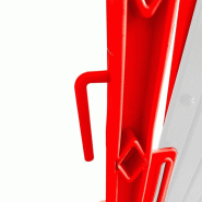 Barrière de sécurité extensible 2m - Rouge / Blanc_1
