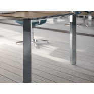 Bureau de direction à piètement en métal  - modulable et minimaliste X7 - Ref : X7S04_1