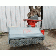 Débroussailleuse à fléaux Attec - adaptable sur mini pelles de 2,5T à 3,5T - 192 kg - largeur de coupe 800 mm_1