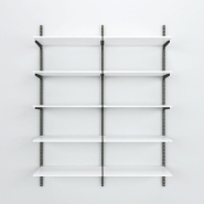 Élément suivant Global used 5 tablettes blanc L90xH240cm_1