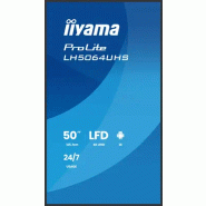 Iiyama LH5064UHS-B1AG àÉcran d'affichage dynamique àÉcran plat de signalisation numérique 127 cm (50