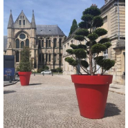 Jardinière Rond Déco - 100 % recyclable - Résistant aux UV - 21 couleurs disponibles - Polyéthylène rotomoulé_1