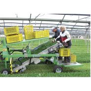 Récolteuse SLIDE T - Hortech SRL - vitesse max 7 km/h - machine trainée pour légumes à feuilles_1