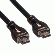 ROLINE Câble HDMI Ultra HD avec Ethernet, 4K, M/M, noir, 7,5 m_1