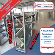 Rayonnage mi-lourd - Lot 2 - Galvanisé (méthode Sendzimir) - Longueur : 3600mm - MITOP_1