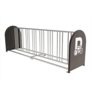 Support vélos 16 places en acier galvanisé - cadre 30x30 mm et Ø 38 mm - Hauteur 856 mm - Procity®_1