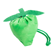 Sac shopping pliable - forme de fruit - polyester 190T - couleur vert citron vif - 22g_1