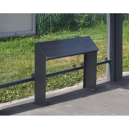 Assis-debout KUB en acier - Réf : 306721.Gpro - Élégance et design pour stations bus_1
