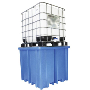 Bac de rétention plastique 1 cuve de 1000 L avec une Capacité de rétention de  200 A 220 LITRES - BB1FWB - DELAHAYE INDUSTRIES_1