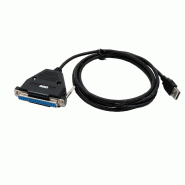 EXSYS EX-1324-37P USB 2.0 vers 4x interface série RS-232  avec prise 37 broches, convertisseur, FTDI, noir, 1,8 m_1