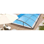 Abri piscine bas motorisé en polycarbonate - fonctionnement automatique_1