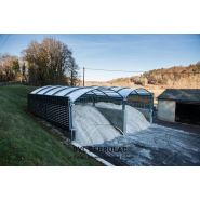 Couverture téléscopique durable pour protégrer les lieux de stockage longueur jusqu'à 21 mètres « Delta Mobile »_1