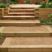 Materiaux-naturels.Fr - traverse bois pour bordure paysagère_1