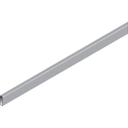 Tube rectangle QV Alias - nickel brossé - L120cm - 38x13mm - Acier_1