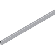 Tube rectangle QV Alias - nickel brossé - L120cm - 38x13mm - Acier_1