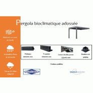 Pergola bioclimatique adossée - 4000 / 7000_1