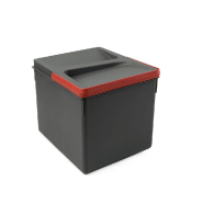 Poubelles pour tiroir de cuisine Recycle Emuca - 12 litres - Hauteur 216 mm - Gris anthracite_1