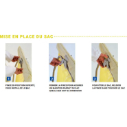 Chariot porte-sacs à double support - Déchets 2 roues et 2 pieds pour sacs de 70 à 120 L - Réf. SHUT70FT/2 - Andromède_1