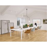 Bureau de réunion - Gamme COWORK' - Table avec plantes artificielles et électrification prête à brancher_2