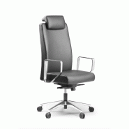 Fauteuil de direction en cuir Bost - Sokoa - cuir noir, Non_1