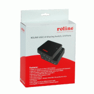 ROLINE Commutateur manuel 4 PCs, 4 ports USB 3.2 Gen 1_1