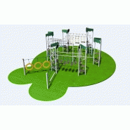 Structure de jeux combinées circulaire 6 tours - gamme Accrobatics AC61501I - CREA Équipements_1