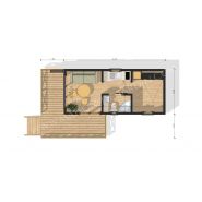 Studio de jardin 20 m² - maison de jardin avec ossature bois et bardage rouge - modifiable et isolé_1