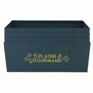 Boite carton rectangle empilable Plaisir Gourmand 33x21 -_1