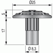 Clou podotactile dinaclou inox extérieur à sceller b 250
