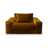 Fauteuil XL Chamonix 162 cm - Home Spirit - Confort et élégance avec structure en hêtre et assise plumtex_1