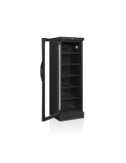 Armoire à boissons 1 porte vitrée - Fermeture à clef d'origine - 320 litres - Noir_1