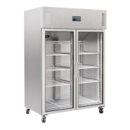 Armoire réfrigérée positive 2 portes vitrée 1200 litres - garantie 2 ans_1
