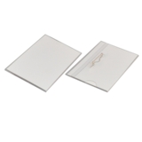 7166.50 - Porte-badge pince + épingle - PVC transparent semi-rigide - Dimensions 57x90mm_1