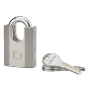 Cadenas à clé Octo-P 50mm - Anse protégée en acier, 3 clés réversibles - Réf : 00290057 - Marque Thirard_1