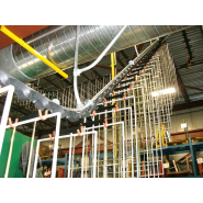 Convoyeur aérien à chaîne robuste pour applications industrielles et décoratives - Planiform_1