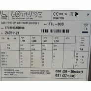 Fry-Top à gaz lisse en CHROME - Série 650 - L800 | Lotus - Neuve avec choc transporteur - FTL-8GS-AV_1