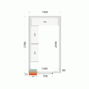 Kit de rayonnage pour Chambres Froides Tefcold CRPF1527_1