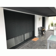 Moustiquaire plissée en aluminium thermolaqué avec toile en polypropylène