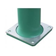 Potelet à mémoire de forme - A-Flex B - Plaque 160×160 mm - Fixation par 4 taquets métalliques_1