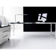 Bureau de direction FLY avec piètements en métal, l'élégance de la légèreté - Ref : V007_1