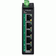TRENDnet  TI-PGLC50 Mini switch Rail DIN PoE+ Gigabit industriel à 5 ports_1