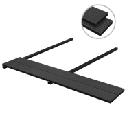 Vidaxl panneaux de terrasse wpc avec accessoires 20 m² 4 m anthracite 274842_1