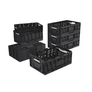 Bac en plastique ajouré alimentaire sur la base de 600x400 mm_1