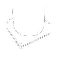 Borne PLAISANCE - Hauteur 80 cm - Diamètre 22 cm - Acier S235 - Option platine_1